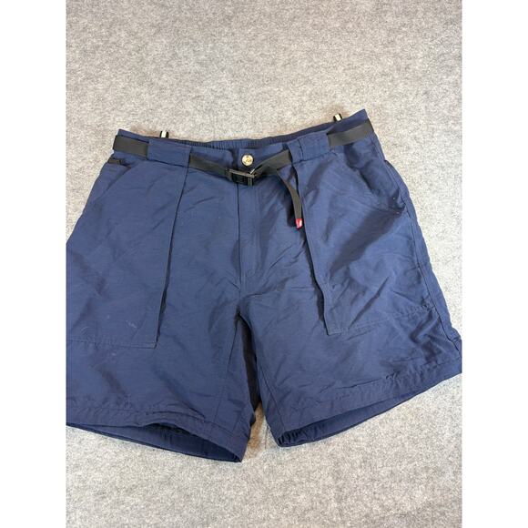VINTAGE The North Face Shorts Mens XL Blue Relaxed Belted Outdoor Hiking Utility - Picture 4 of 7